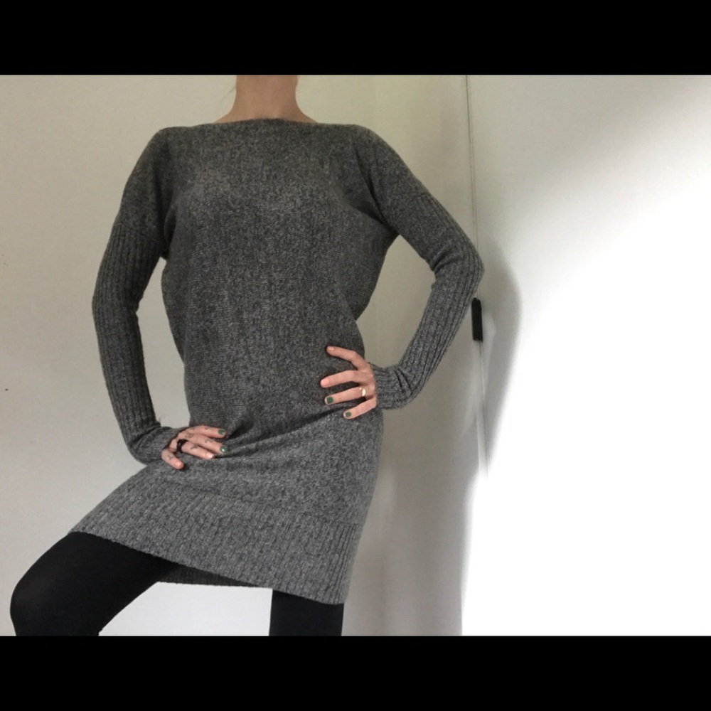 Moda International Charcoal Grey Sweater Dress - Picture 6 of 14
